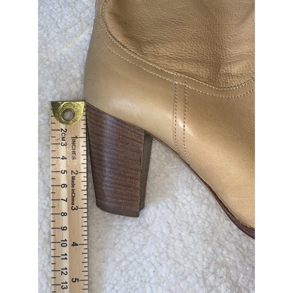 R & Renzi Heeled Boots Leather Vero Cuolo Size 37 (USA 7) Made In Italy - Picture 4 of 9